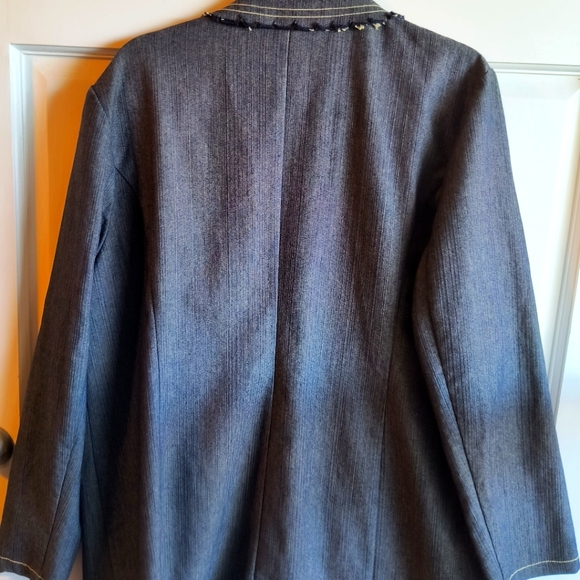 Vintage Denim Jacket EUC sz16 SMOKE FREE HOME - Picture 5 of 6